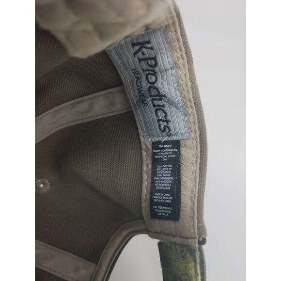 Cargill Camo & Brown Strapback Hat Embroidered Logo Spell Out K Products Cap - Picture 11 of 11